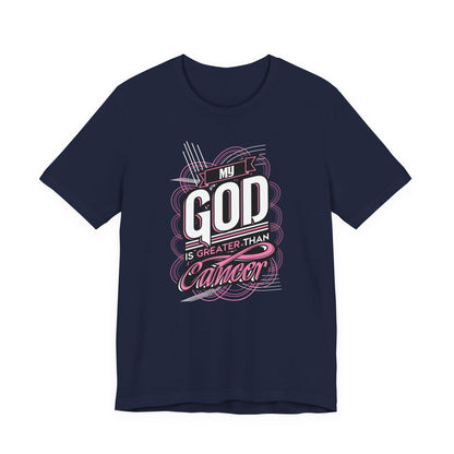 God is Greater than Cancer MAN UP - Premium Short Sleeve T-Shirt