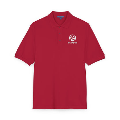 Cotton Blend Embroidered Polo Shirt — Restoration Chapel