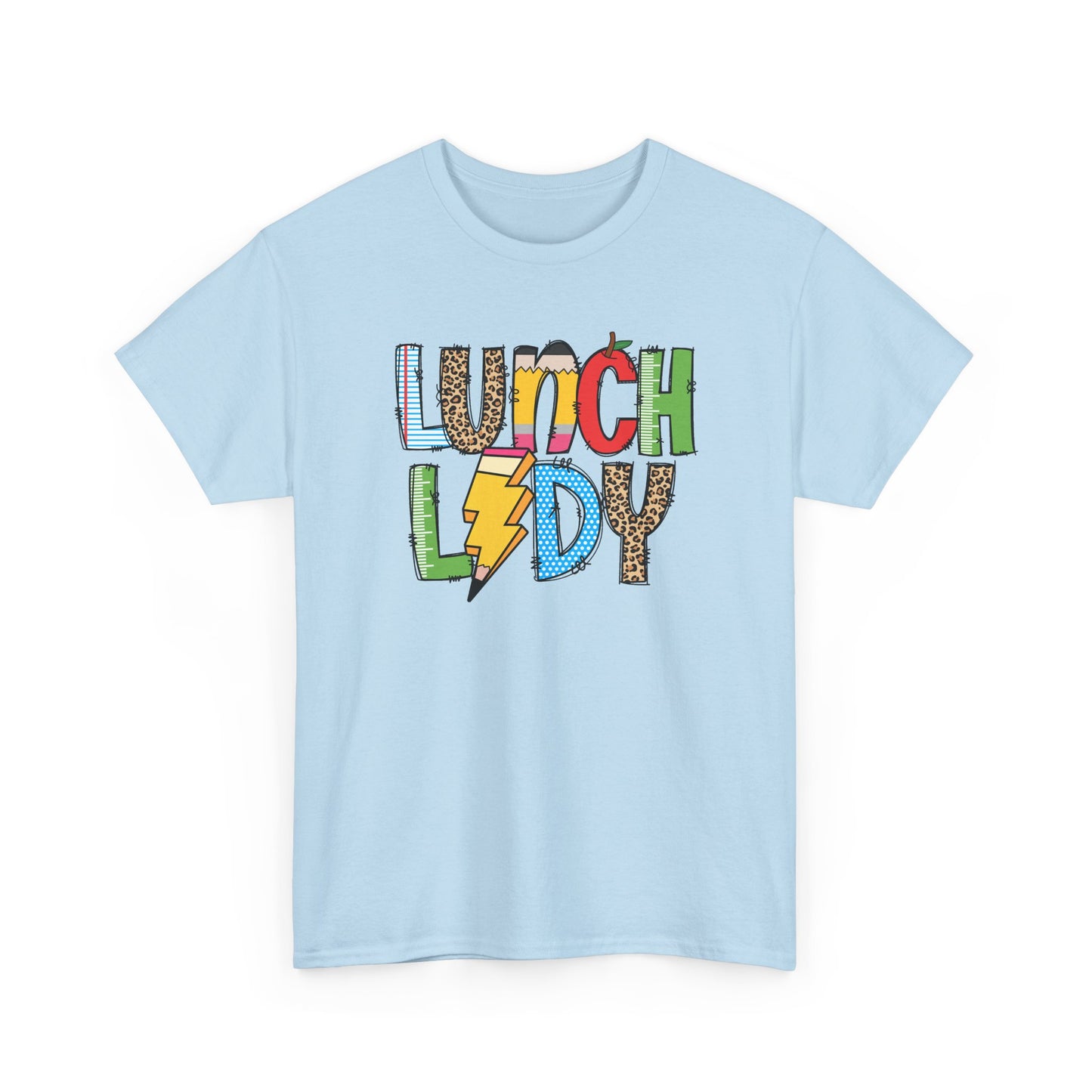 Lunch Lady Colorblock T-Shirt- Fun School Staff Gift