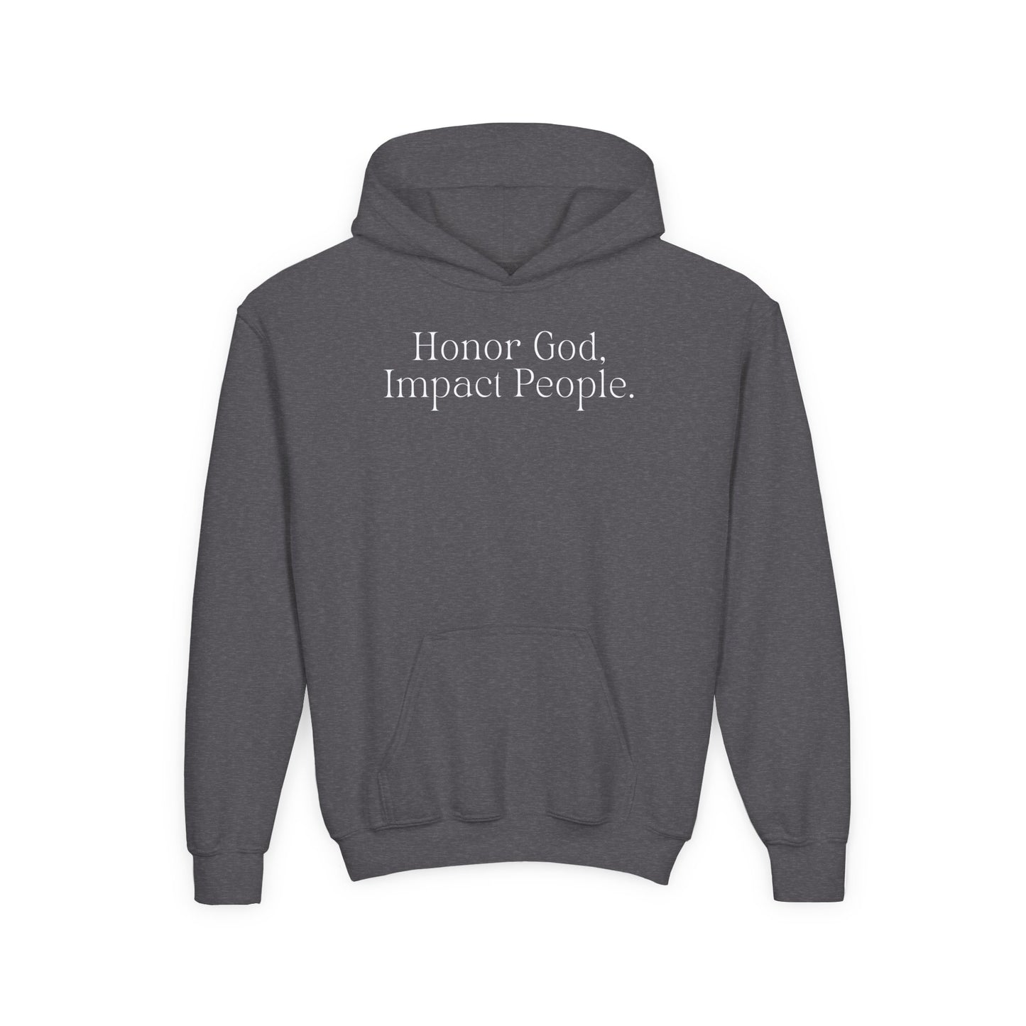 Youth - Basic Hoodie "Honor God, Impact People" - FAC Aurora