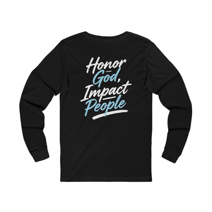 Adult - Premium Long Sleeve Tee Honor God Impact People - FAC Aurora