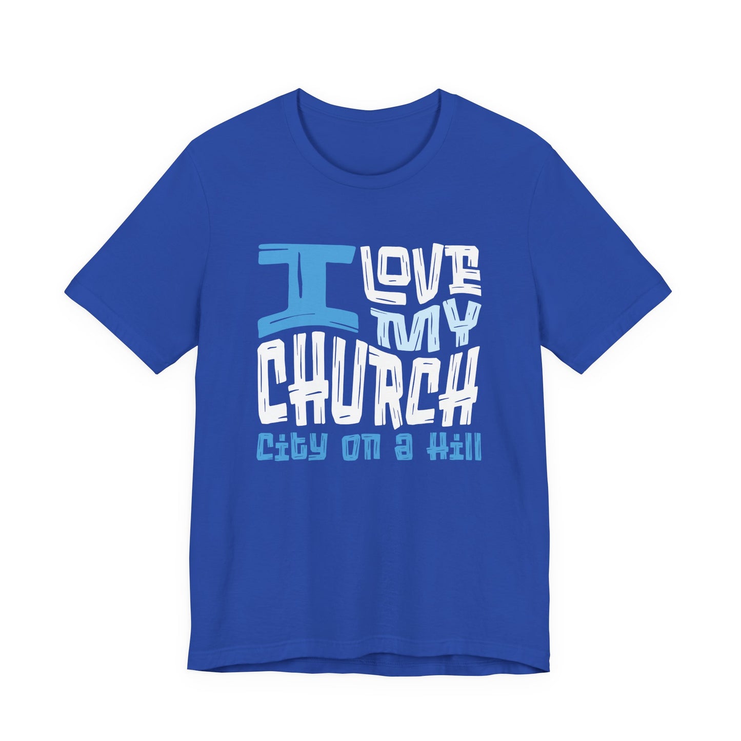 ADULT - Premium Cotton T-Shirt - I love my church