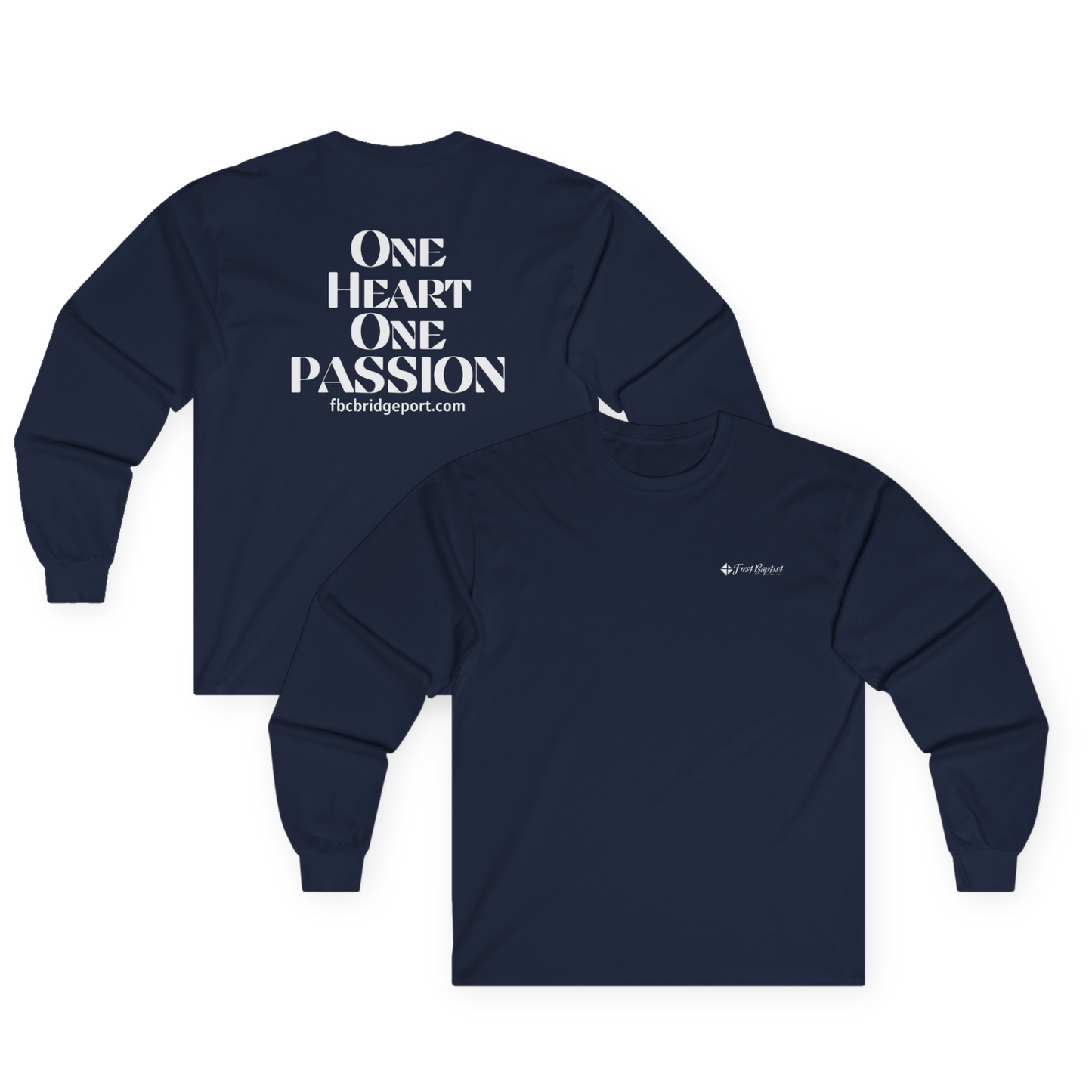 Adult - Basic Long Sleeve Tee - One Heart One Passion