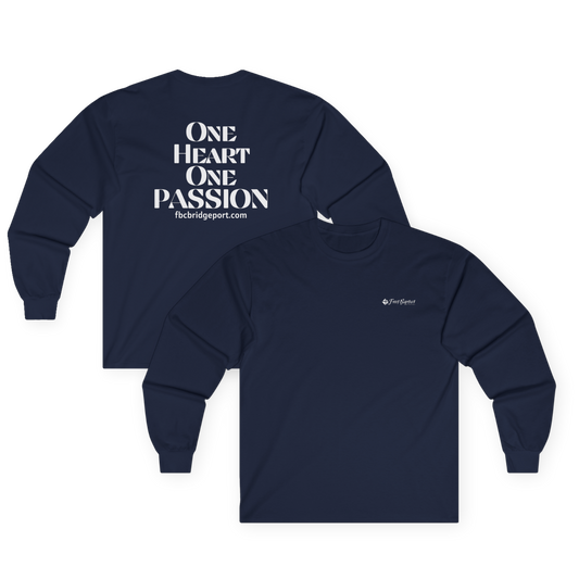 Adult - Basic Long Sleeve Tee - One Heart One Passion