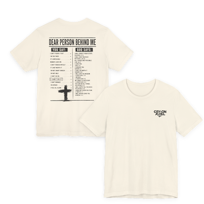 ADULT - Dear Person Behind Me Premium Tee - City on a Hill