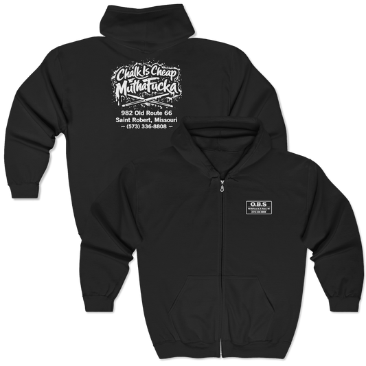 ADULT - Full-Zip Hoodie - Chalk is Cheap