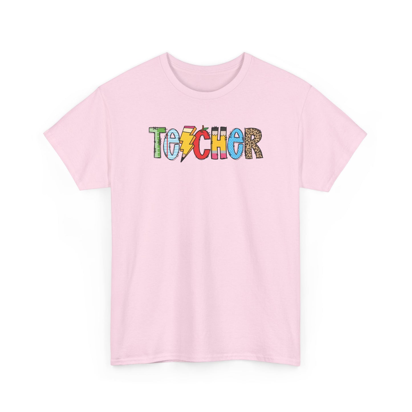 Teacher Colorblock T-Shirt- Fun School Staff Gift