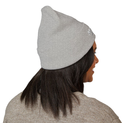 Embroidered Cuffed Beanie - Man Up God's Way