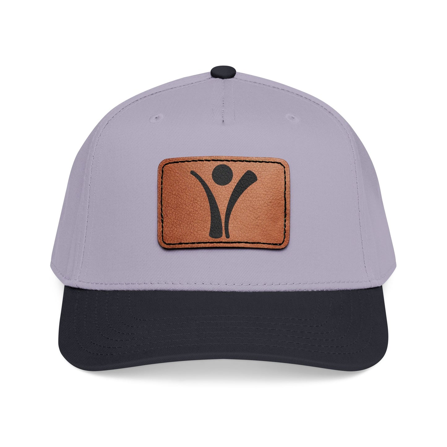 Leather Patch Baseball Cap - Living with Purpose