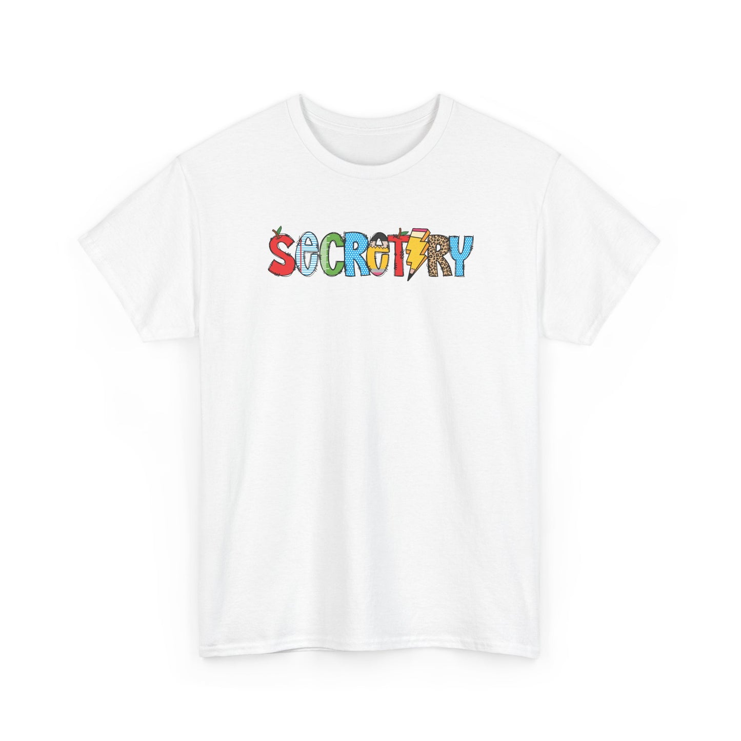 Secretary Colorblock T-Shirt- Fun School Staff Gift