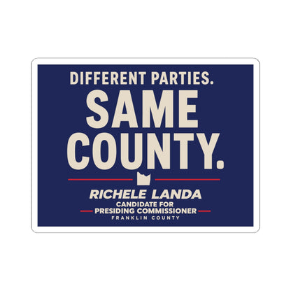 Regular Sticker - Different Parties- Same County