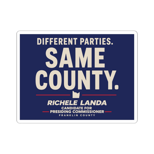 Regular Sticker - Different Parties- Same County