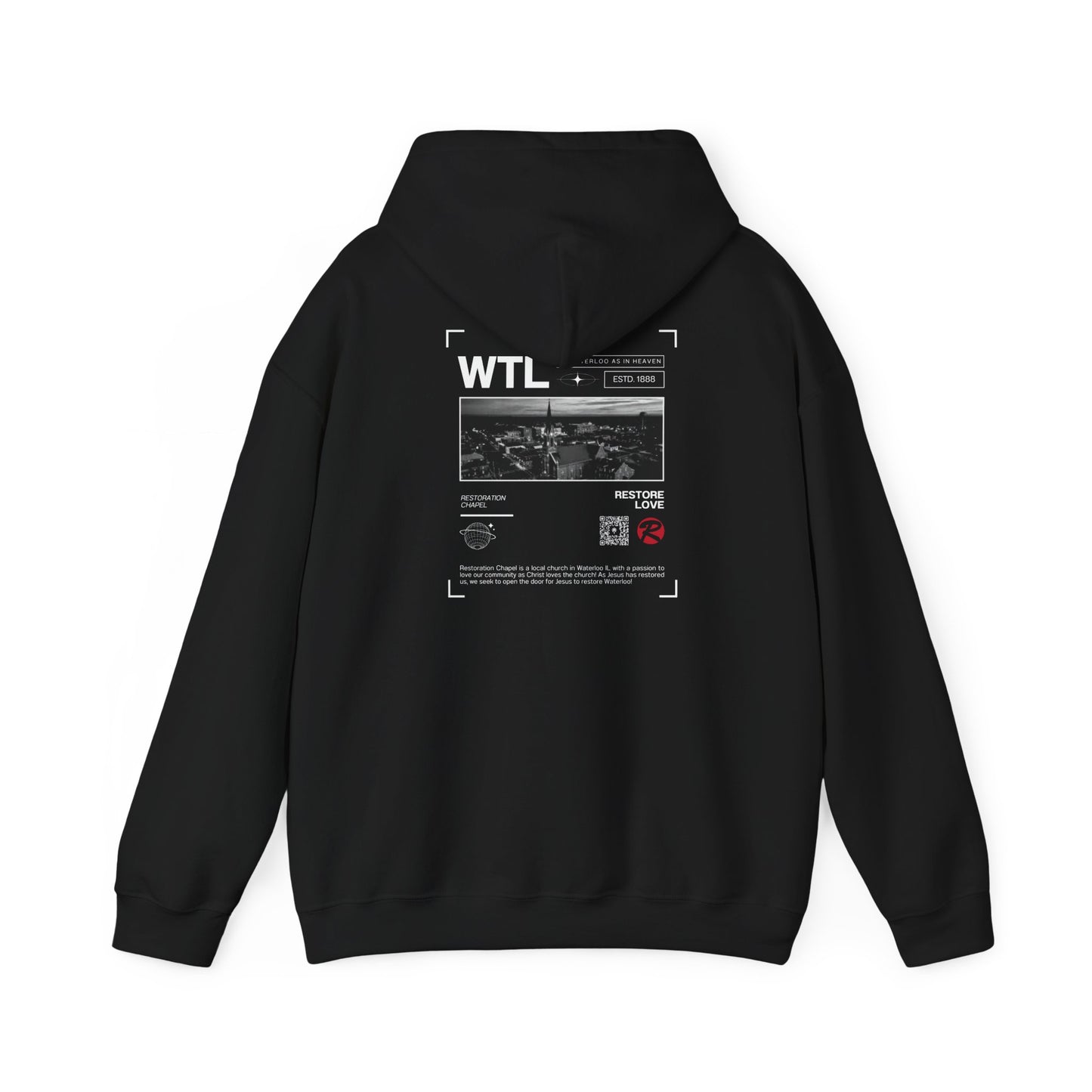 ADULT - Basic Hoodie WTL - Restoration Chapel