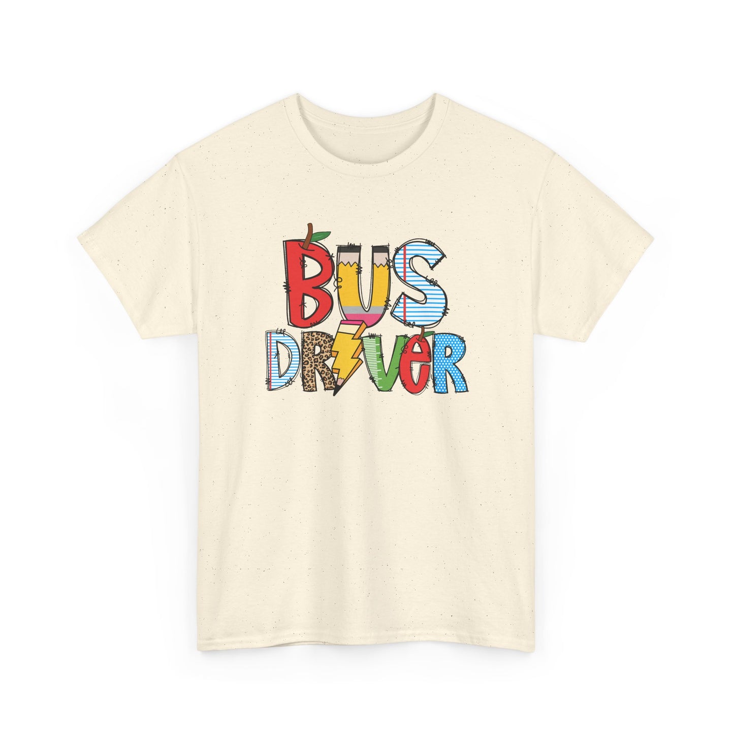 Bus Driver Colorblock T-Shirt- Fun School Staff Gift