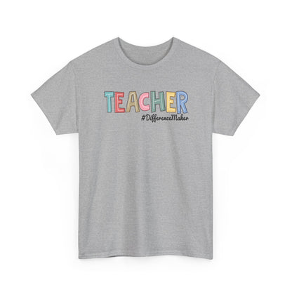 Teacher Difference Maker T-Shirt – Colorful School Appreciation Tee