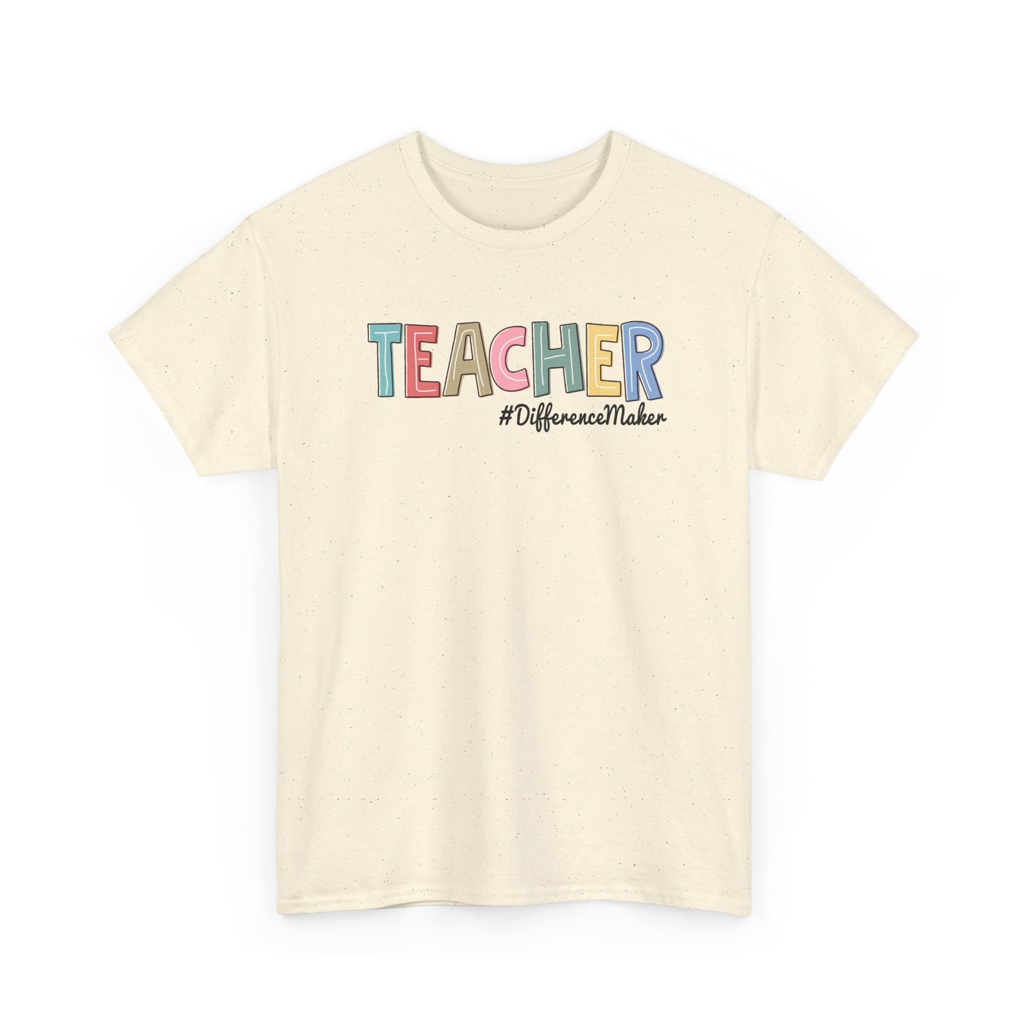Teacher Difference Maker T-Shirt – Colorful School Appreciation Tee