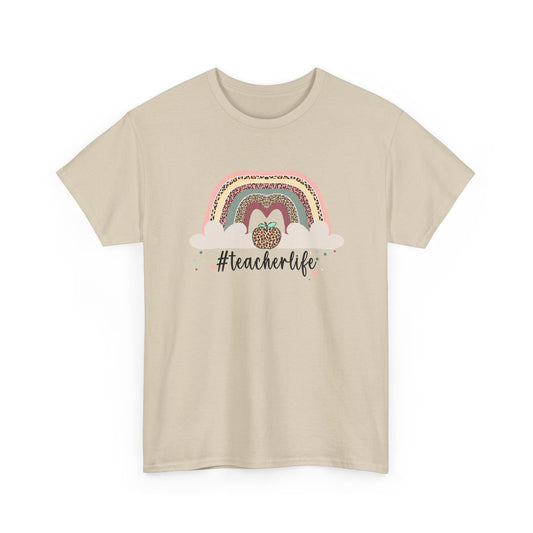 Teacher Life Rainbow T‑Shirt - Cute #teacherlife Graphic Tee for Educators