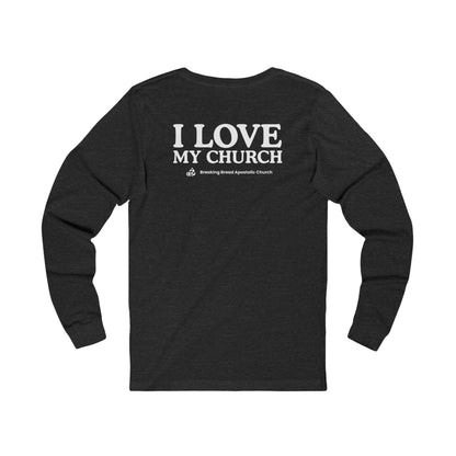ADULT - Basic Long sleeve - I Love My Church - BBA