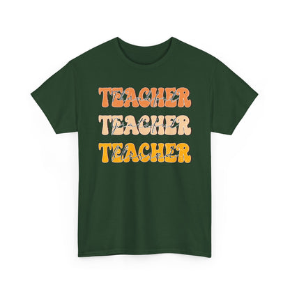 Thankful Grateful Blessed Teacher Shirt | Fall Teacher T-Shirt | Gildan Teacher Tee | Thanksgiving Teacher Outfit Gift
