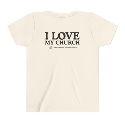 YOUTH - Basic tee - I Love My Church  - BBA
