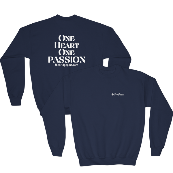 Youth - Basic Sweatshirt  - One Heart One Passion