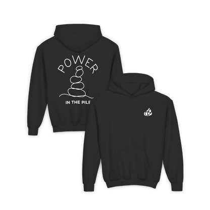 YOUTH - Basic Hoodie - Power in the Piles - BBA