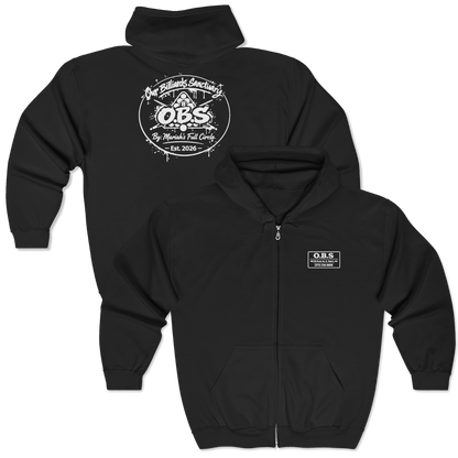 ADULT - Full-Zip Hoodie - Mariahs Full Circle Black & white