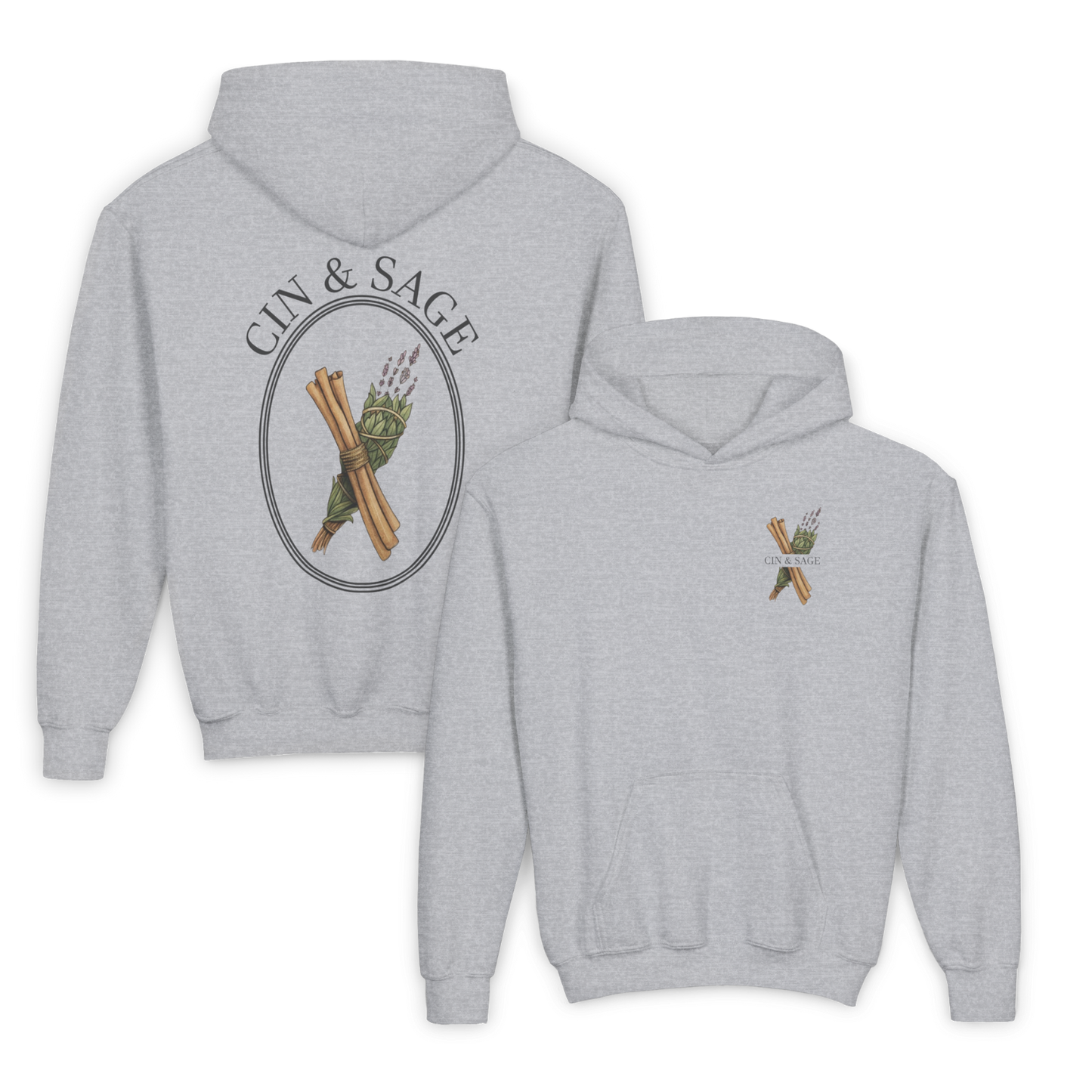 YOUTH - Basic Hoodie - Cin & Sage