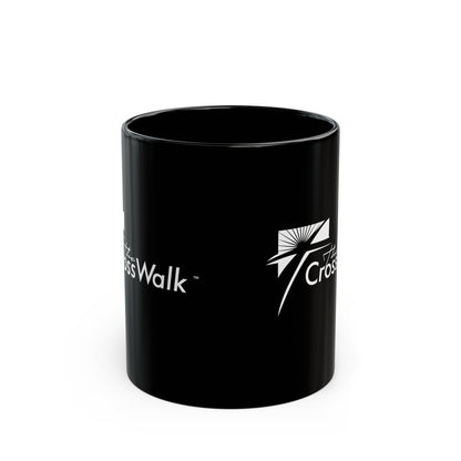 The Crosswalk Church Black Mugs