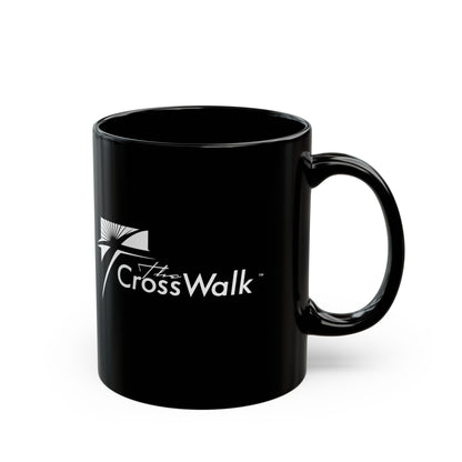 The Crosswalk Church Black Mugs