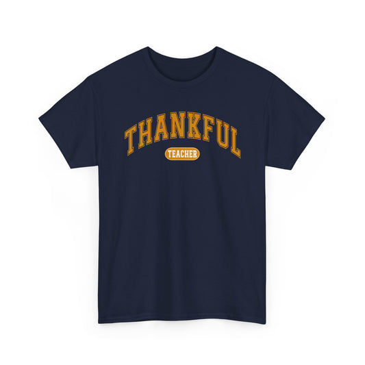 Thankful Teacher Shirt | Fall Teacher T-Shirt | Gildan Teacher Tee | Cute Thanksgiving Teacher Outfit | Teacher Gift Top