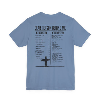 ADULT - Dear Person Behind Me Premium Tee - City on a Hill