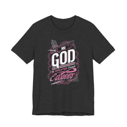 God is Greater than Cancer MAN UP - Premium Short Sleeve T-Shirt