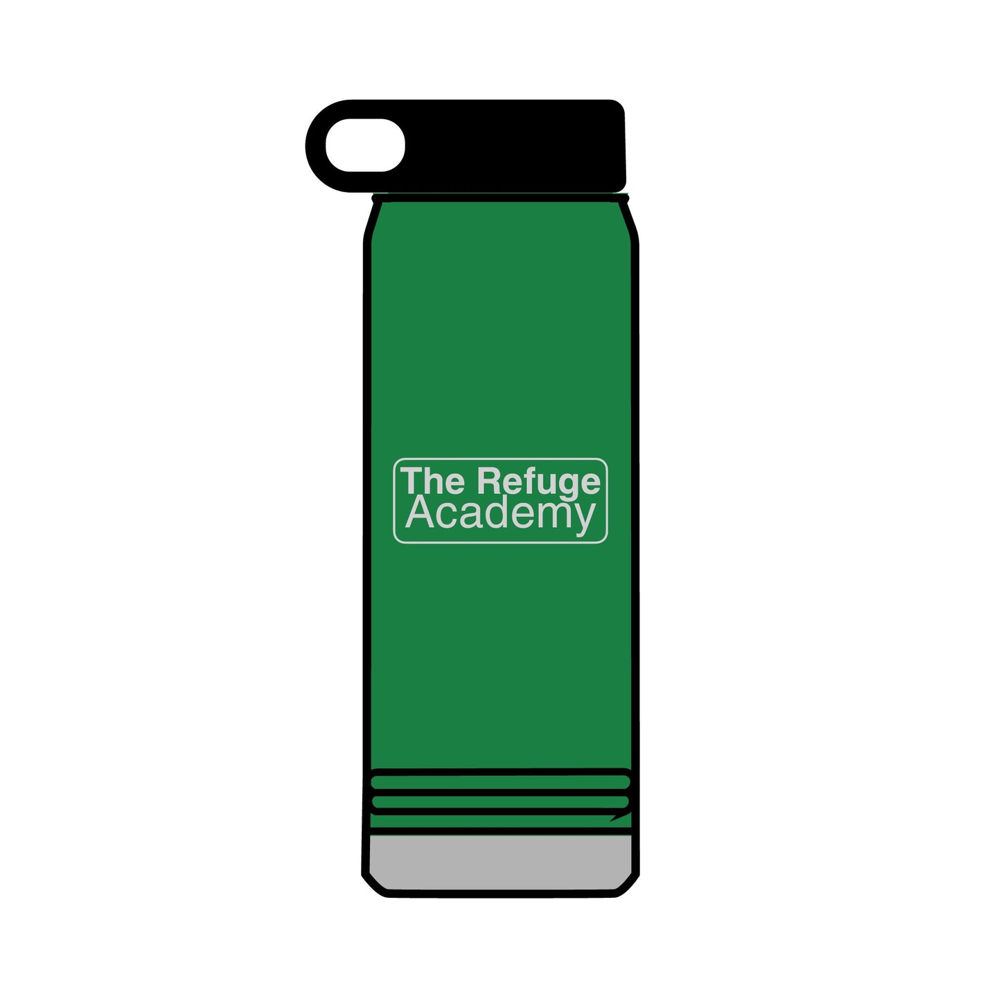 32oz Insulated Water Bottle - The Refuge Academy Logo