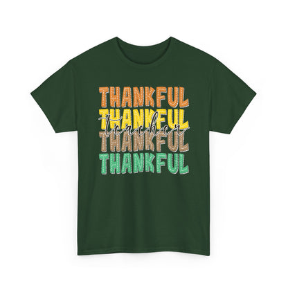 Thankful Teacher Shirt | Fall Teacher T-Shirt | Gildan Teacher Tee | Thanksgiving Teacher Outfit | Teacher Appreciation Gift