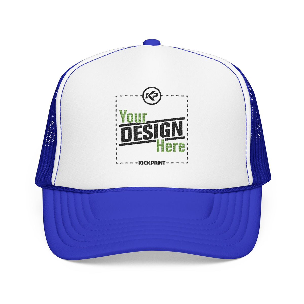 Embroidered Snapback Trucker Cap