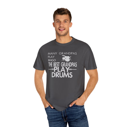 Grandpa Drummer Shirt, Funny Grandpa Drum Tee, Drummer Gift for Grandpa, Percussion T-Shirt, Music Lover Gift, Drum Set Tee for Men