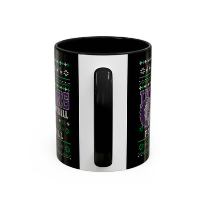 Festive Ugly Sweater Style Coffee Cup 11oz