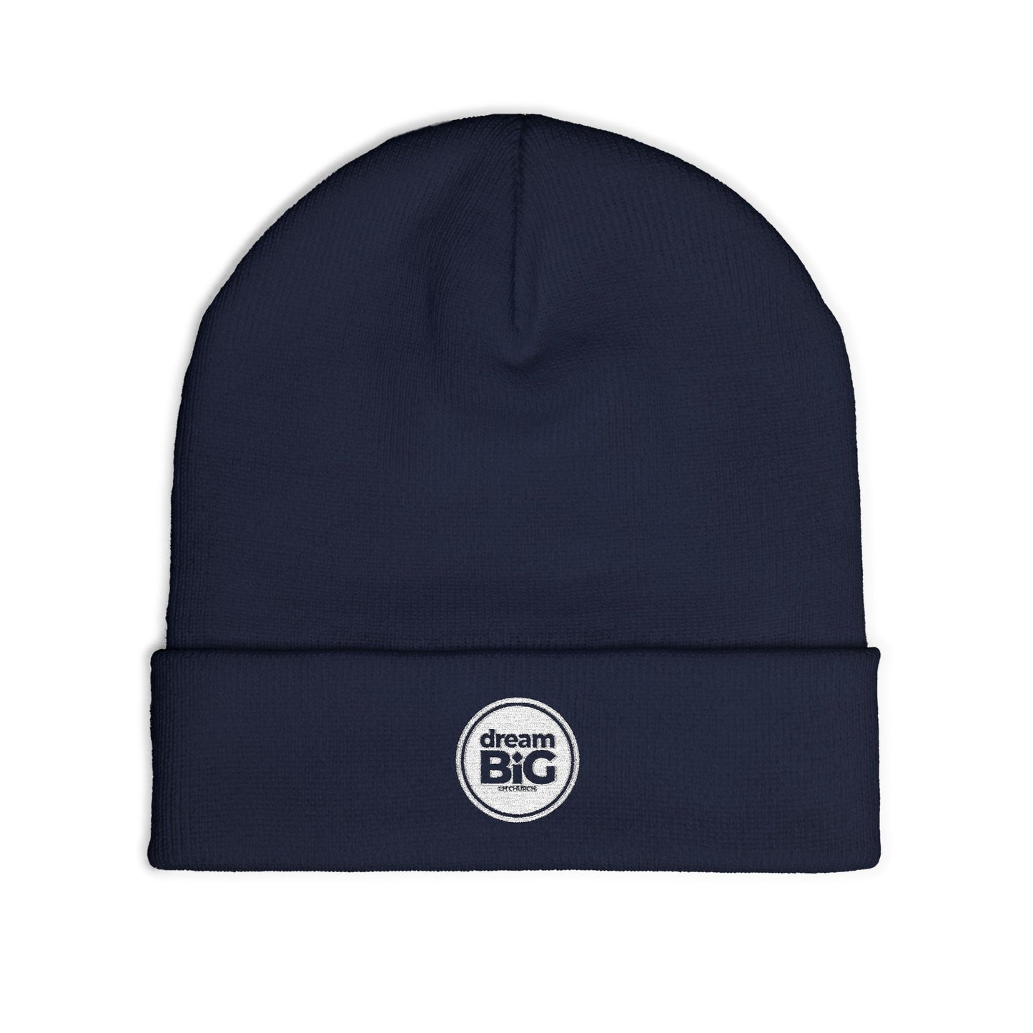 Embroidered Knit Beanie - Dream Big Logo