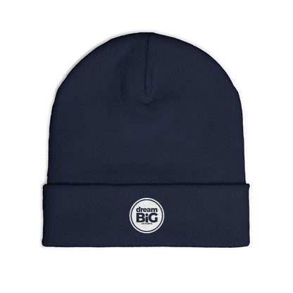 Embroidered Knit Beanie - Dream Big Logo