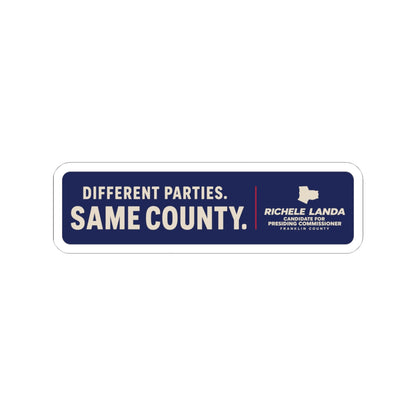 Regular Sticker - Different Parties- Same County