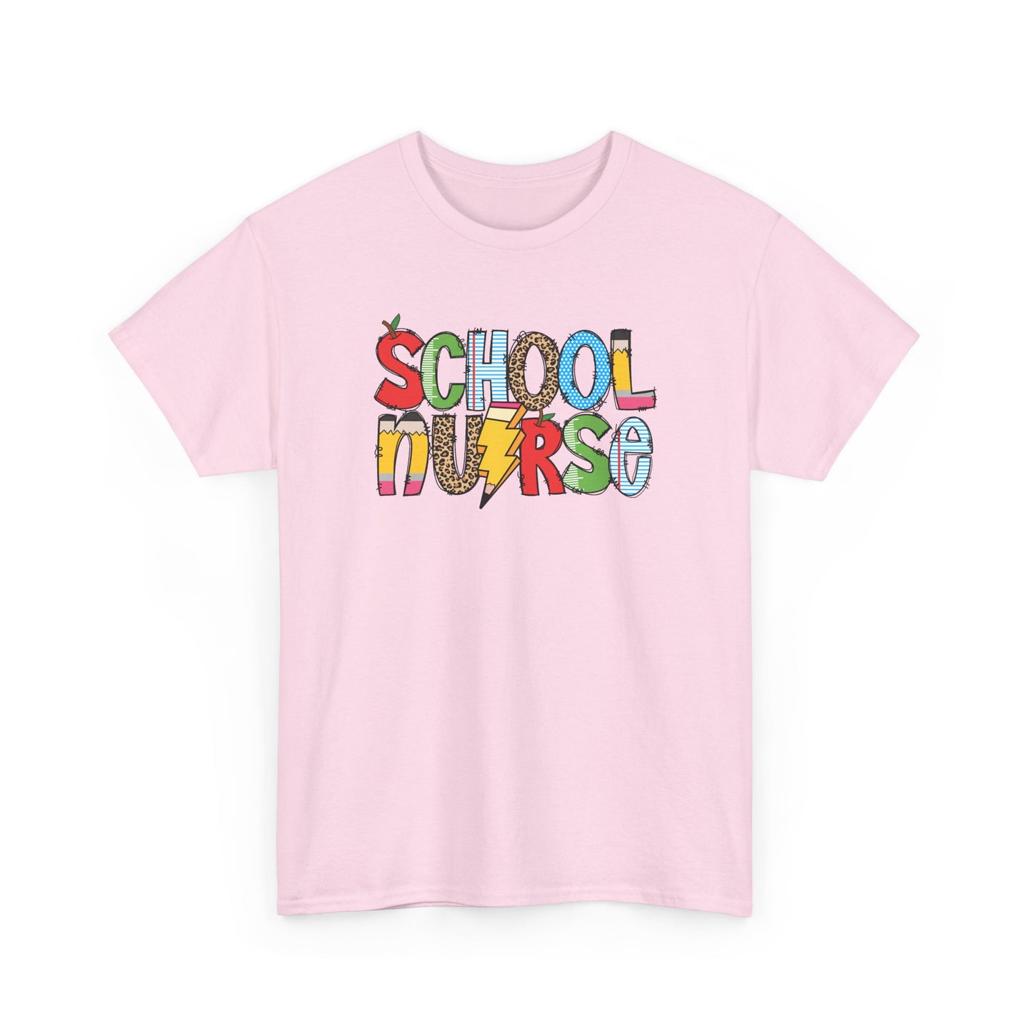 School Nurse Colorblock T-Shirt- Fun School Staff Gift