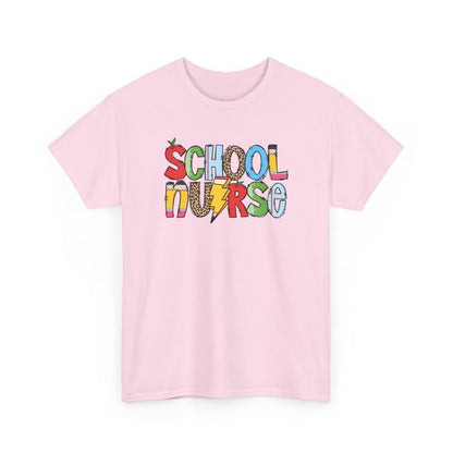 School Nurse Colorblock T-Shirt- Fun School Staff Gift