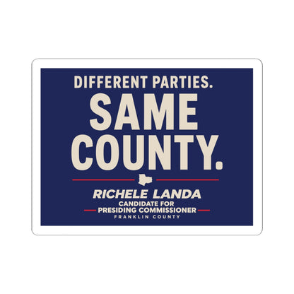 Regular Sticker - Different Parties- Same County