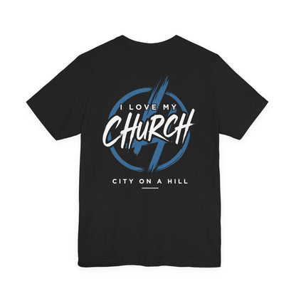 ADULT - I Love My Church Premium Tee - City on a Hill