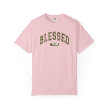 Comfort Colors Blessed Teacher Shirt | Inspirational Teacher T-Shirt | Cute Teacher Graphic Tee | Unisex Teacher Gift