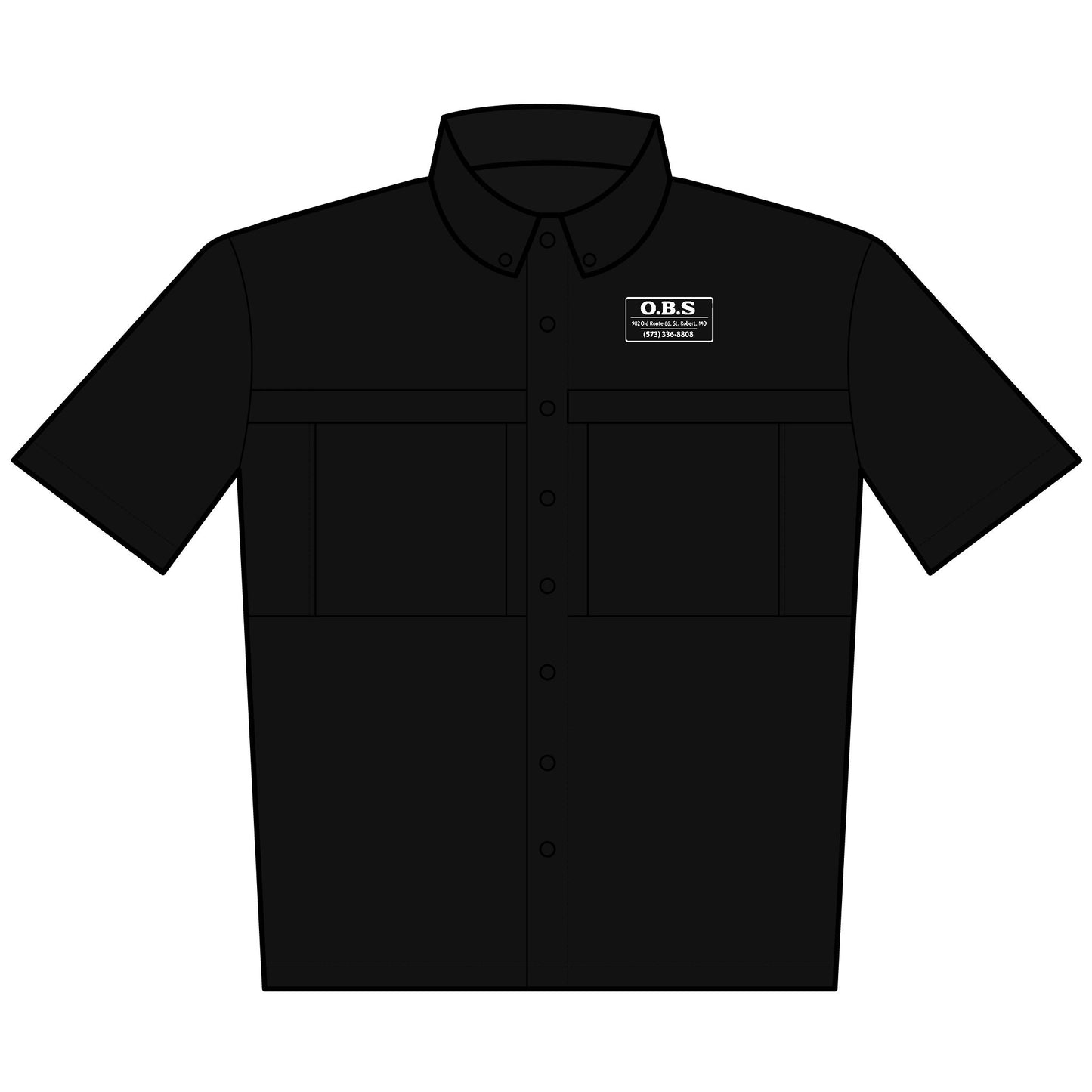 Embroidery Work Shirt O.B.S. Daybreak Short Sleeve