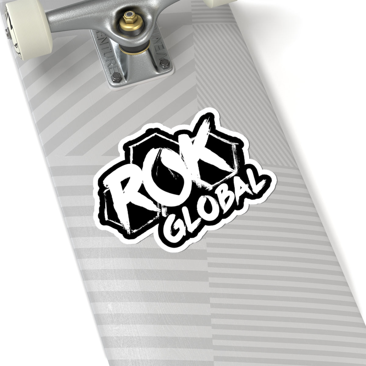 White ROK Global Kiss-Cut Sticker - ROK Global