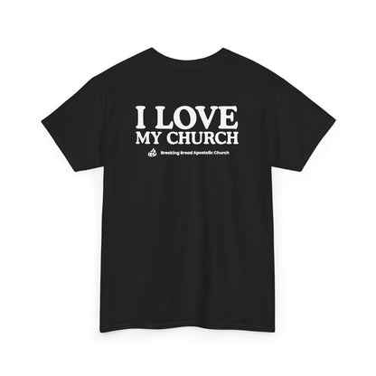 ADULT - Basic tee - I Love My Church - BBA