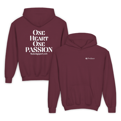 Youth - Basic Hoodie - One Heart One Passion